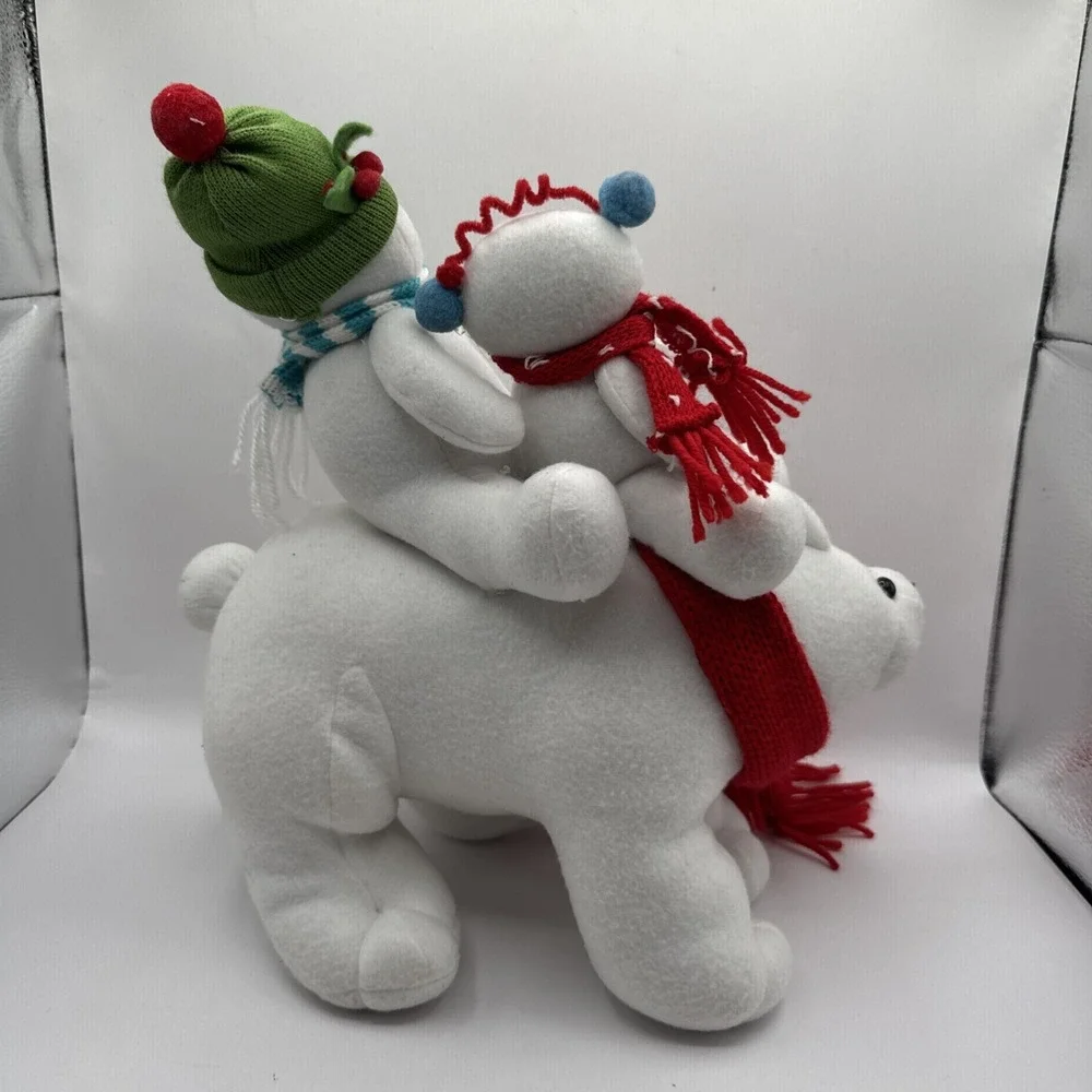 Kohl's St Nicholas Square Polar Bear Express Plush Toy -‎ Snow Days Snowman